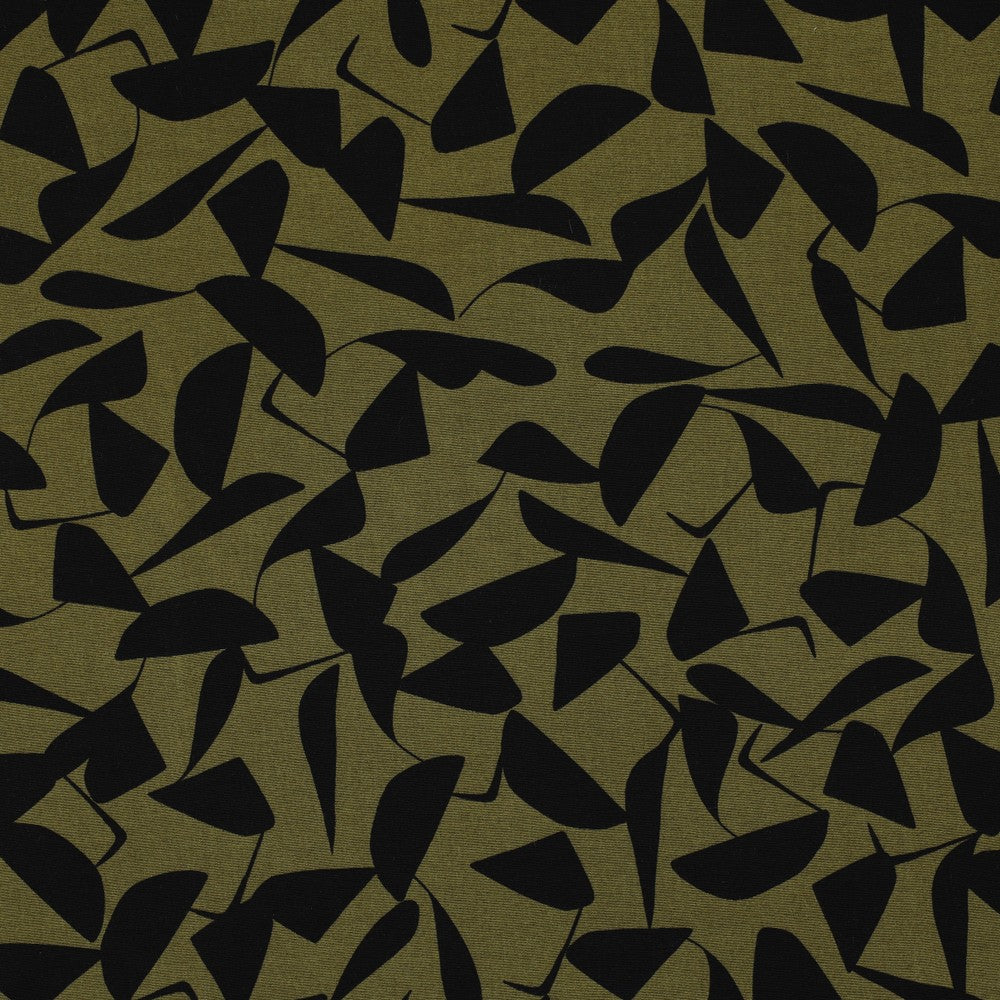 
                  
                    Coupon 1.1m Abstract Leaves - Army Green - Viscose Poplin Stretch
                  
                