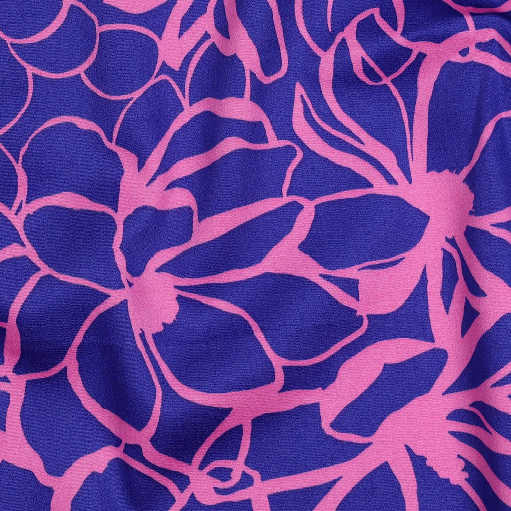 Magnolia Satijnkatoen - Blauw Roze - Nerida Hansen