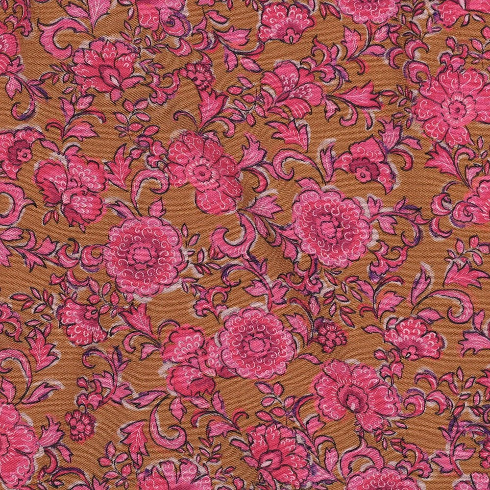 
                  
                    Digital Indian Flowers - Roze - Viscose Poplin Stretch
                  
                