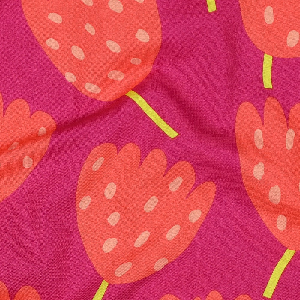 
                  
                    Tulips Fuchsia Coral - Fine Poplin - Nerida Hansen
                  
                