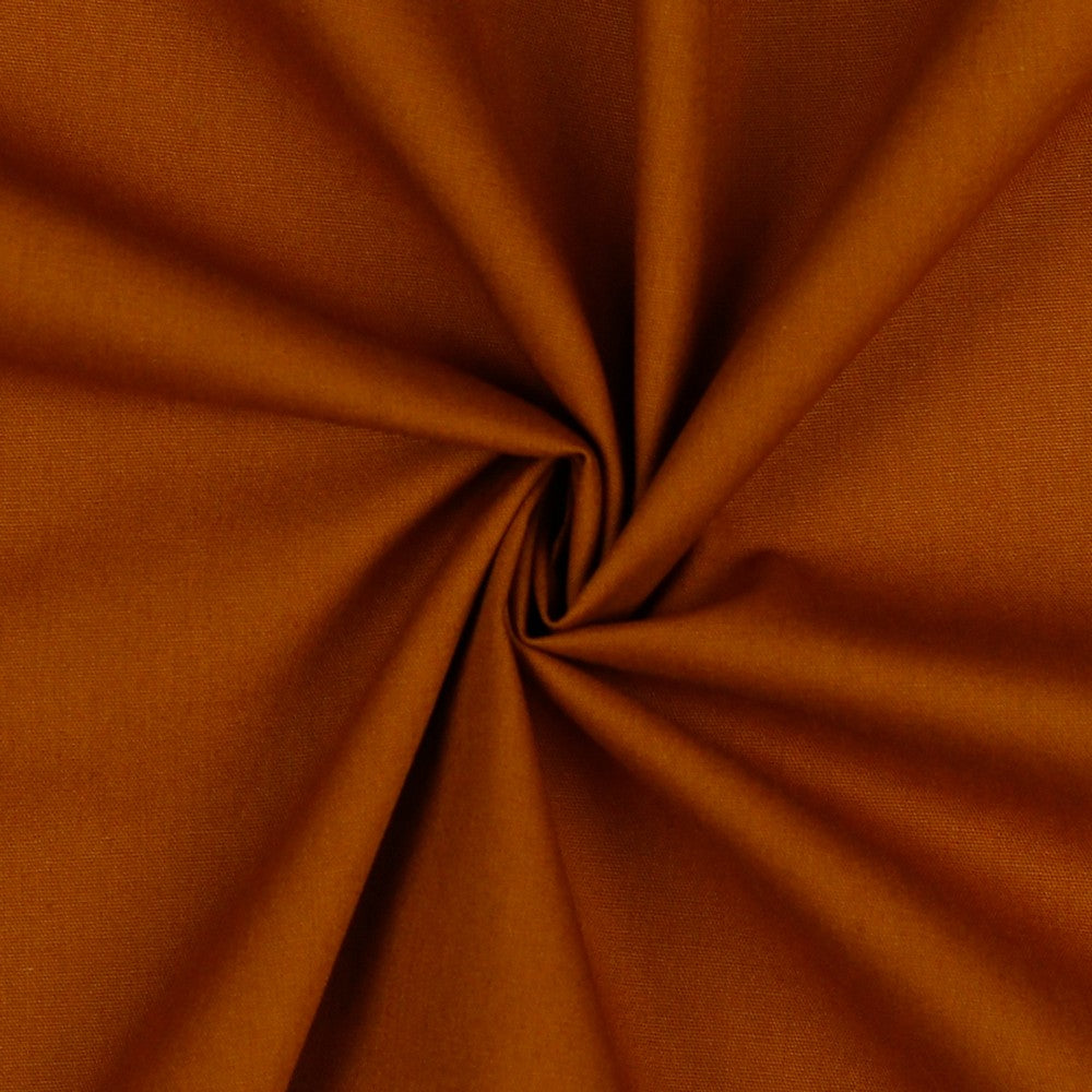 Katoen Poplin - Cognac