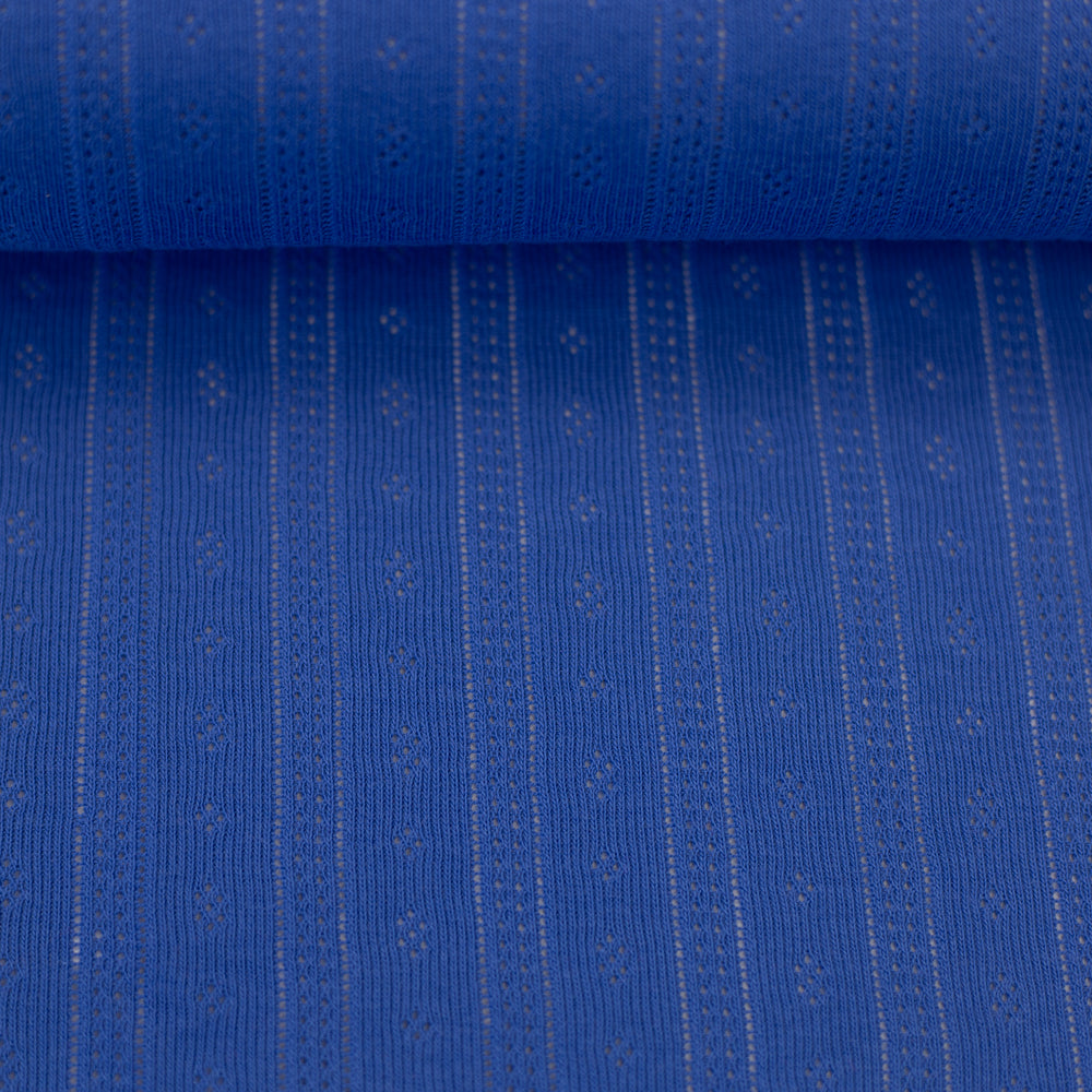 Pointelle Jersey - Blauw - The Final Stitch