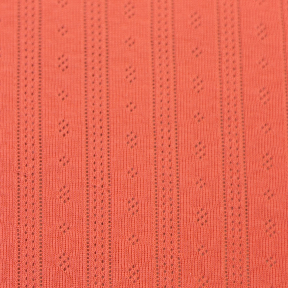 
                      
                        Pointelle Jersey - Koraal Oranje - The Final Stitch
                      
                    