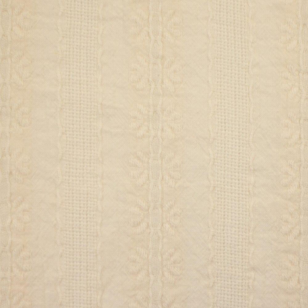 Broderie Katoen Verticals - Ivory