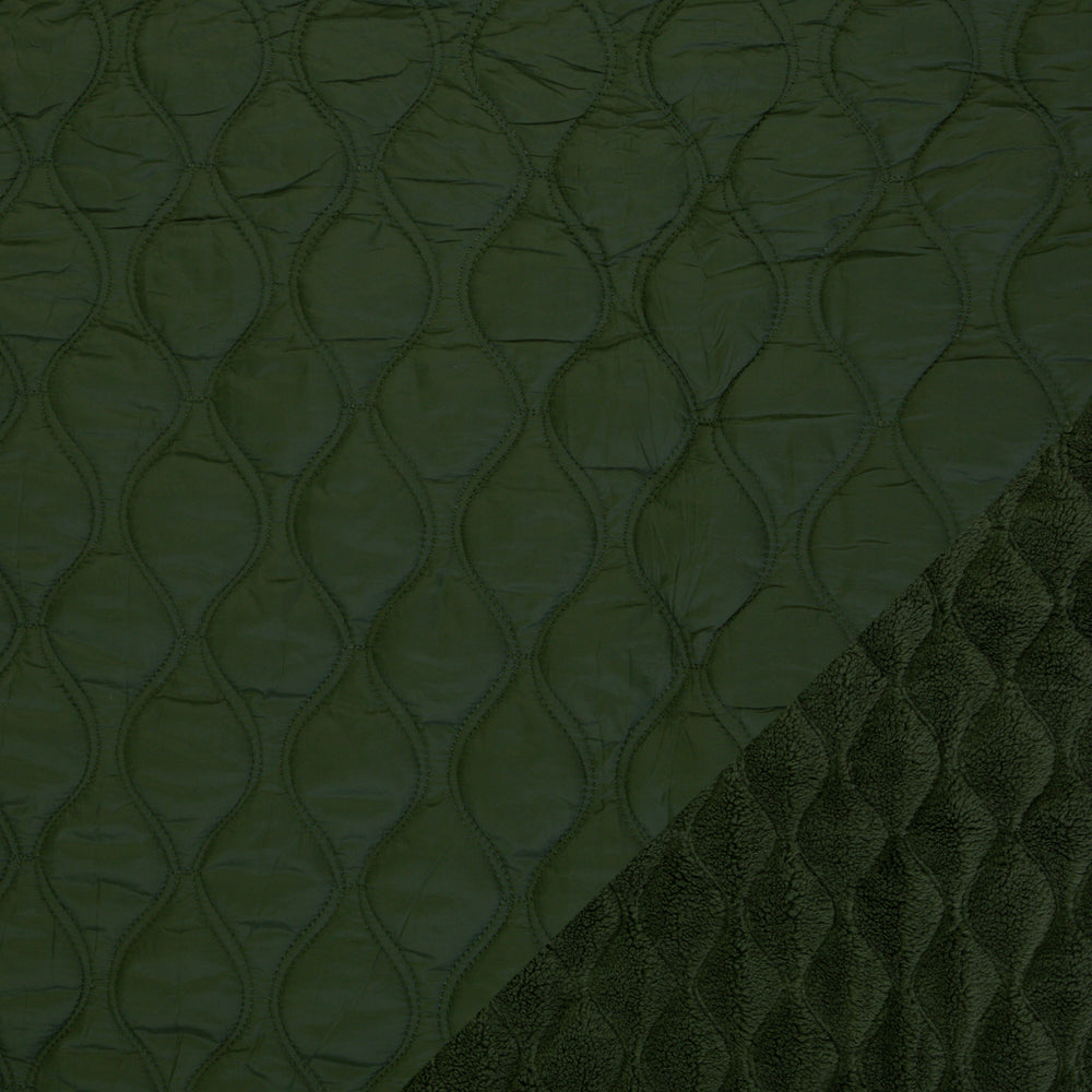 Quilted Effen met Teddy - Groen