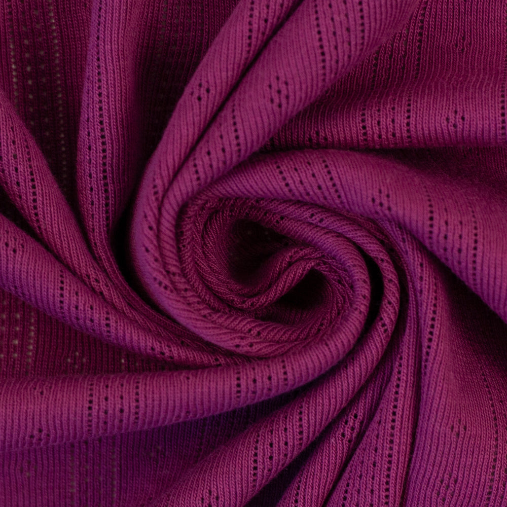 Pointelle Jersey - Dark Violet