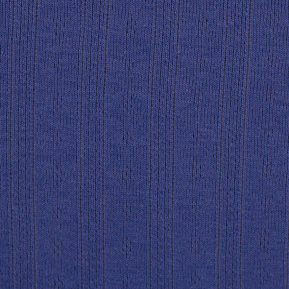 Pointelle Jersey - Donker Lavendel Blauw