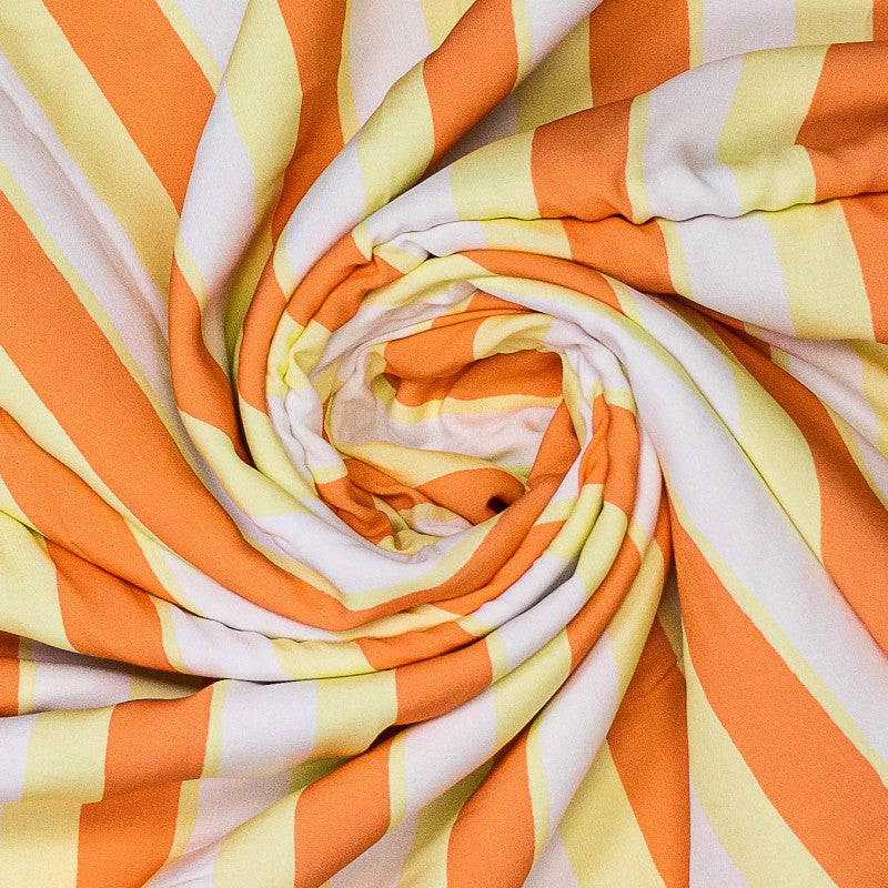 
                      
                        Streep Geel Oranje Wit - Viscose
                      
                    