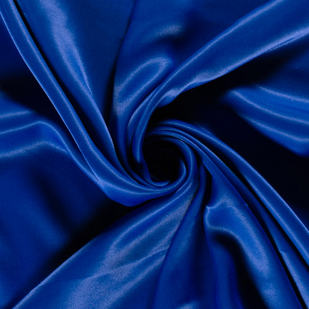 Viscose Satijn - Cobalt Blauw