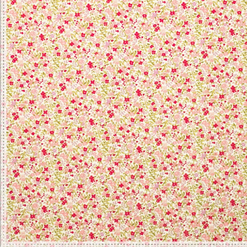 
                  
                    Mini flowers Pink - Poplin Katoen
                  
                