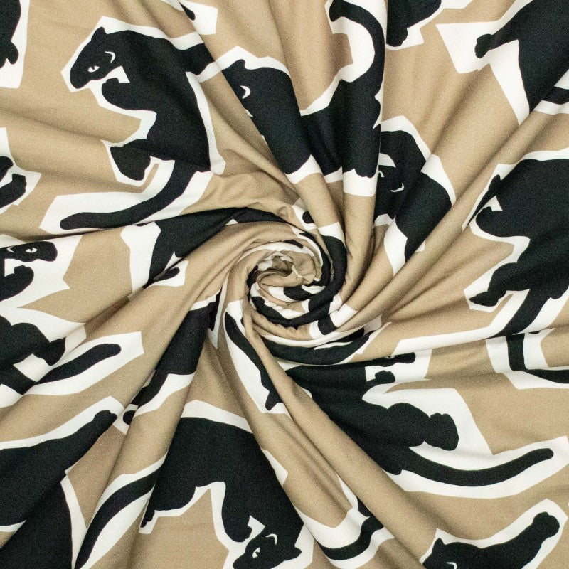 
                      
                        Animals Black Beige - Poplin Katoen
                      
                    