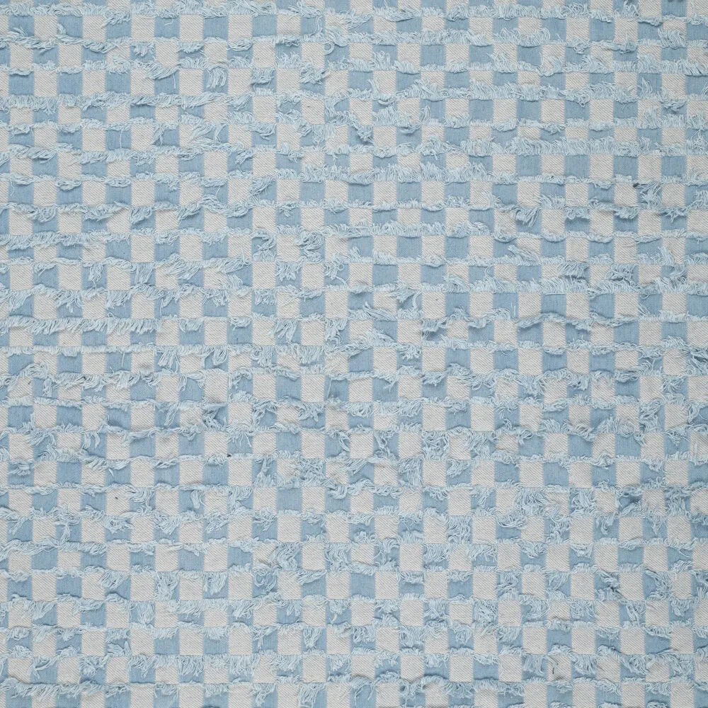 
                  
                    Denim Check Jacquard - Lichtblauw
                  
                