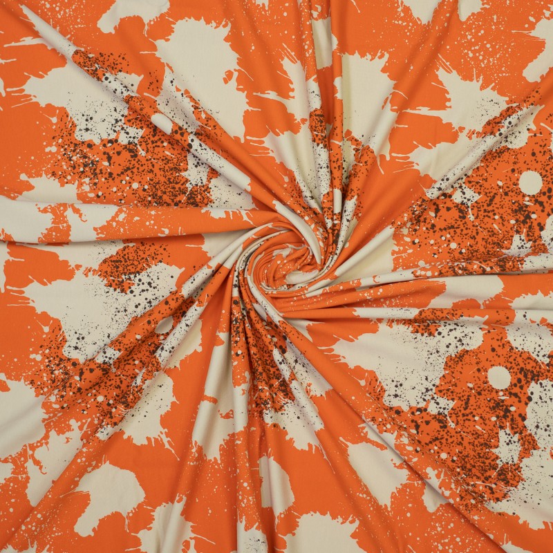 
                      
                        French Terry Verfspatten - Oranje Beige
                      
                    