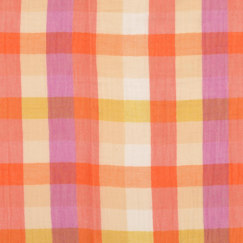 
                  
                    Double gauze Ruit Oranje Lila
                  
                