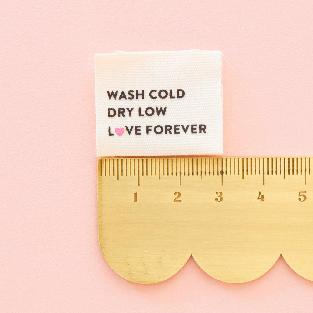 
                  
                    Wash Cold Dry Low Organic Cotton - Sarah Hearts Labels
                  
                